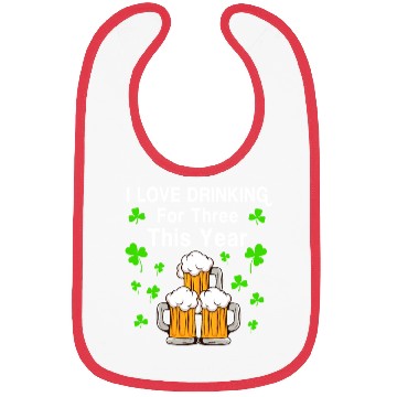 Discover For Three Im Drinking St Patricks Day Men Pregnanc Bibs