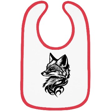Discover Fox Portrait In T Tattoo Ink Bibs