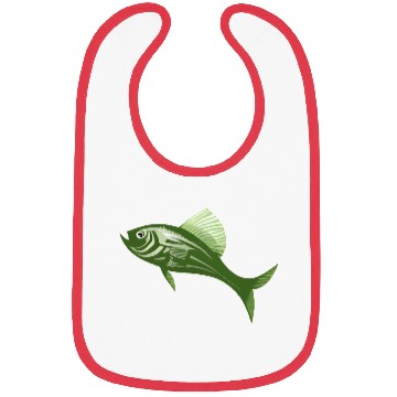 Discover green fish Bibs