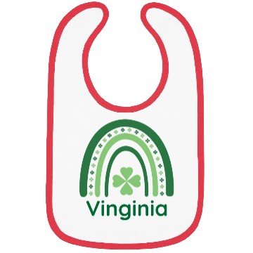 Discover Vinginia Clover Charm Boho Rainbow Bibs