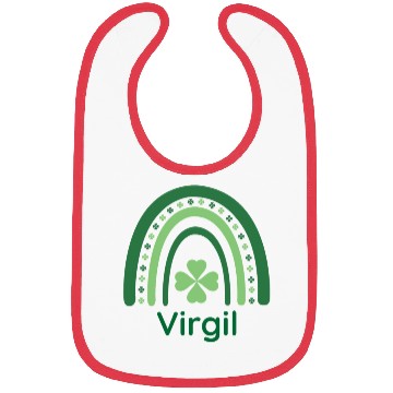 Discover Virgil Clover Charm Boho Rainbow Bibs