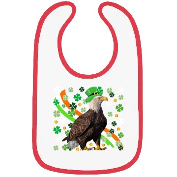 Discover Irish American Flag Eagle St. Patrick’s Day Bibs