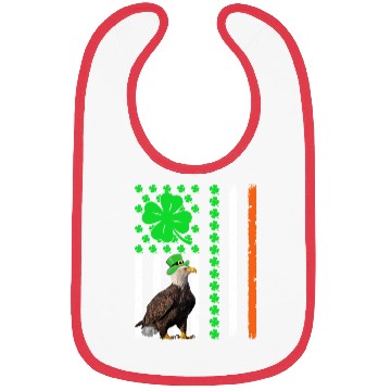 Discover Vintage Irish American Flag Eagle St Patrick’s Day Bibs