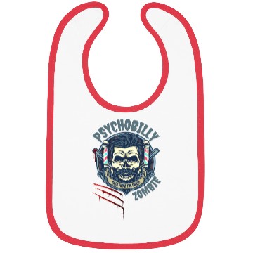 Discover Psychobilly Zombie Retro Design Bibs