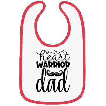 Discover Heart Warrior Dad Bibs