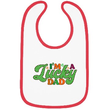 Discover Im A Lucky Dad Sublimation Bibs