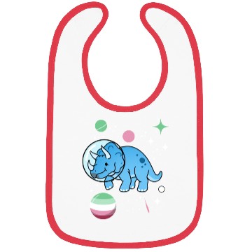 Discover Abrosexual Pride Triceratops Astronaut Bibs