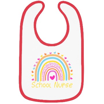 Discover School Nurse Rainbowcaronavirusdogekingchaddronepr Bibs