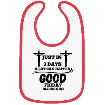 Discover Good Friday, He is Risen, Jesus, Christian gift Bibs