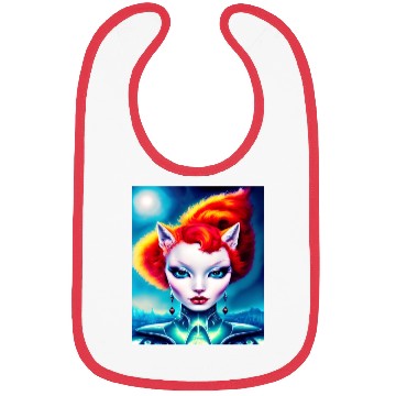 Discover "Alien Cat Woman" Bibs