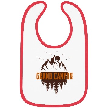 Discover grand canyon retro mountain Bibs