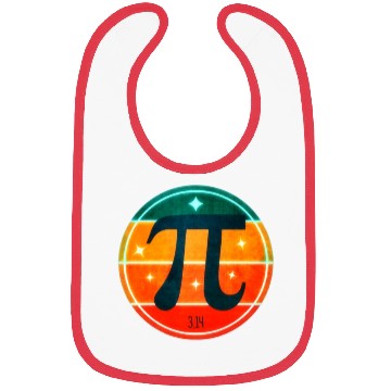 Discover PI Day Retro Sunset Design Bibs