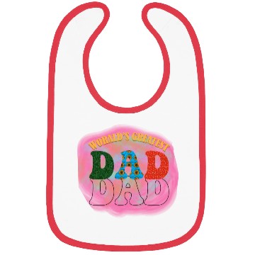 Discover WORALDS GREATEST DAD Sublimation Bibs