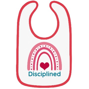 Discover Disciplined Viva Magenta Boho Rainbow Bibs