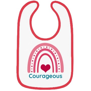 Discover Courageous Viva Magenta Boho Rainbow Bibs