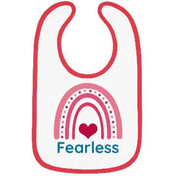 Discover Fearless Viva Magenta Boho Rainbow Bibs