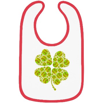 Discover Baseball shamrock lucky charm baseball Bibs