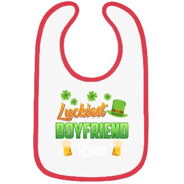Discover Luckiest Boyfriend Ever St. Patrick's Day Bibs