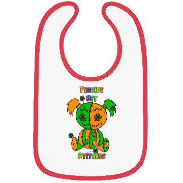 Discover Get Lucky or Get Stitches with our Voodoo Doll Bibs