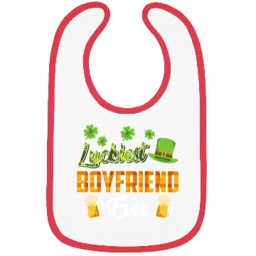Discover Luckiest Boyfriend Ever St. Patrick's Day Bibs