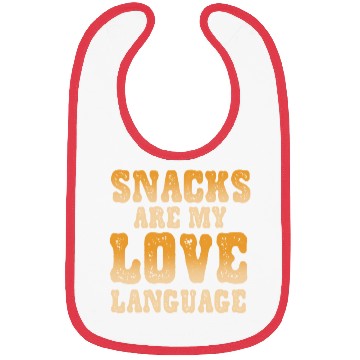 Discover Snacks Are My Love Language Bibs
