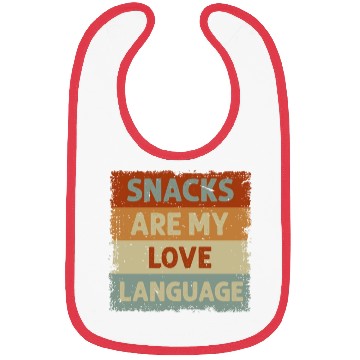 Discover Snacks Are My Love Language Bibs