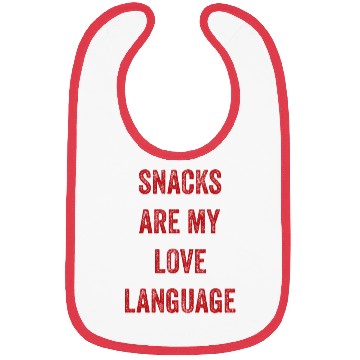 Discover Snacks Are My Love Language Bibs