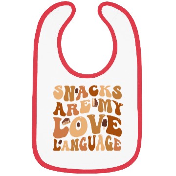 Discover Snacks Are My Love Language Bibs