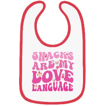 Discover Snacks Are My Love Language Bibs