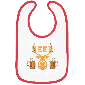 Discover Hold my beer i see deer quotation Bibs