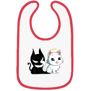 Discover Funny Angel Devil Cat Bibs Sweet Dearly Kitty D