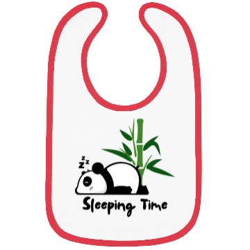 Discover Panda Sleeping Time Bibs