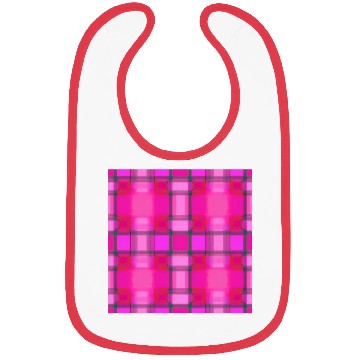 Discover Tartan Pattern in Pink Delicate and Beautiful T-Sh Bibs