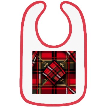 Discover Red Tartan Trellis Bibs