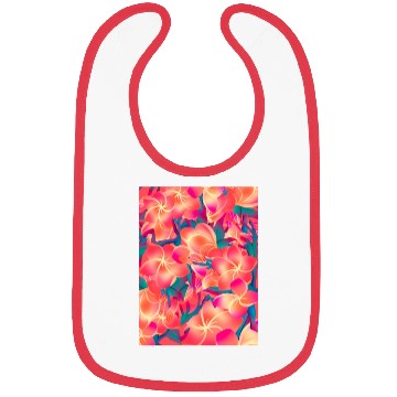 Discover Orange Flowers Neon Bibs