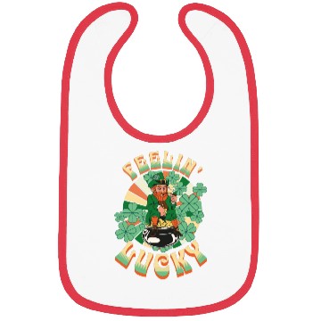 Discover Feeling Lucky Groovie Leprachaun St. Patricks Day Bibs