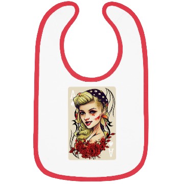 Discover Rockabilly 50s Pin Up Zombie Psychobilly Ace Card Bibs