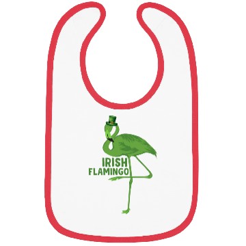 Discover Irish Flamingo St Patricks Day Bibs