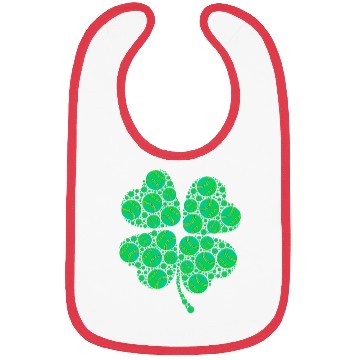 Discover Baseball shamrock lucky charm baseball Bibs