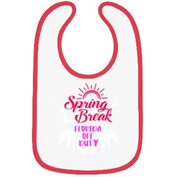 Discover Spring Break Florida off duty holiday Spring Break Bibs