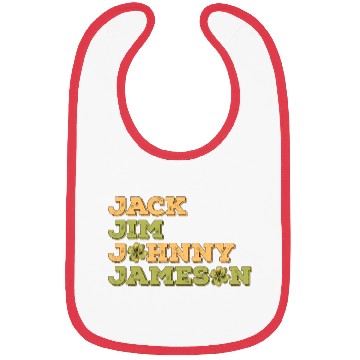 Discover Jack Jim Johnny Jameson 4 Founder St Patrick's Day Bibs