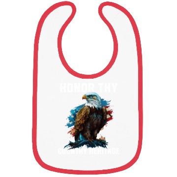 Discover Honor Thy Country Heritage American Bald Eagle Bibs