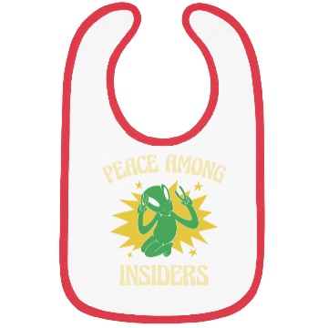 Discover Alien Peace Alien Head Martian Space Outsider Bibs