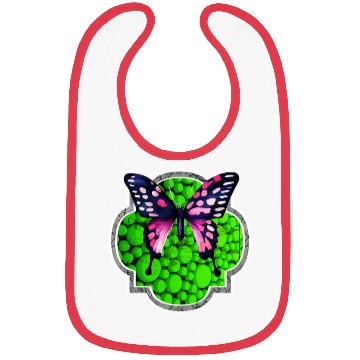 Discover Purple Butterfly, Green Dots, Astrology Bibs