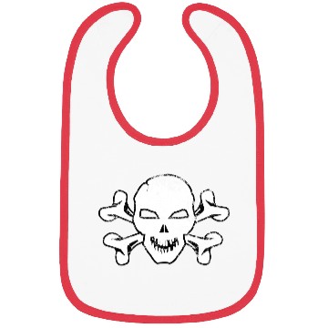 Discover Cracked Skull And Crossbones Bibs
