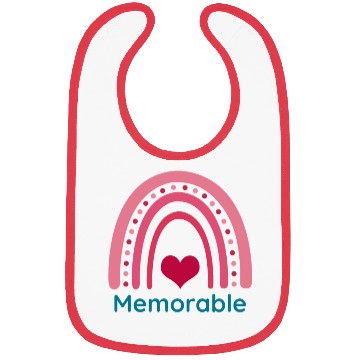 Discover Memorable Viva Magenta Boho Rainbow Bibs