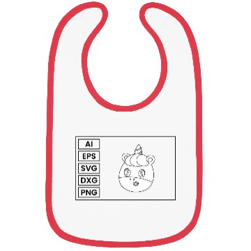 Discover Unicorn Coloring Page Graphic Collection Bibs