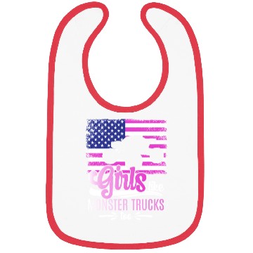 Discover Girls Like Monster Trucks Too Girls Monster Truck Bibs