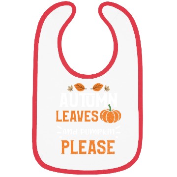 Discover Autumn Leaves And Pumpkin Please Bibs