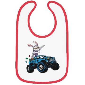 Discover Happy Easter Motif Easter Eggs Funny Easter Bunny Bibs